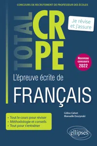 Réussir l'épreuve écrite de français - CRPE - Nouveau concours 2022_cover