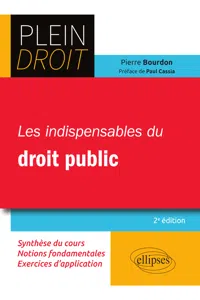 Les indispensables du droit public - 2e édition_cover