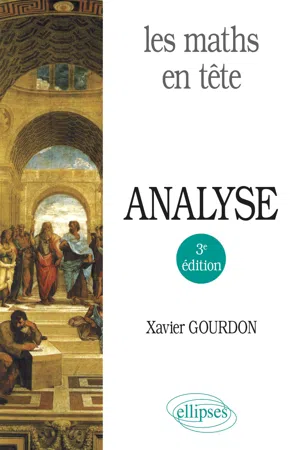 Les maths en tête. Analyse - 3e édition