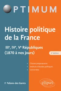 Histoire politique de la France - IIIe, IVe, Ve Républiques_cover