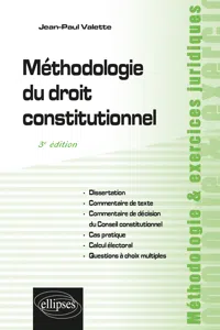 Méthodologie du droit constitutionnel_cover