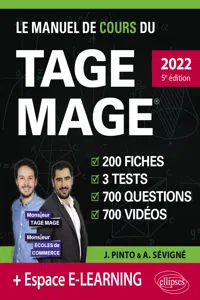 Le Manuel de Cours du TAGE MAGE – 3 tests blancs + 200 fiches de cours + 700 questions + 700 vidéos_cover