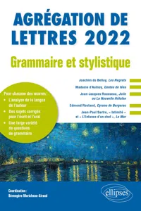 Grammaire et stylistique - Agrégation de lettres 2022_cover