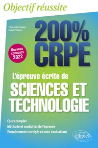 L'épreuve écrite de sciences et technologie - CRPE Nouveau concours 2022_cover