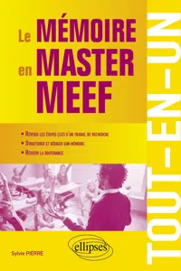 Le mémoire en master MEEF - Tout-en-un_cover