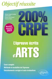 L'épreuve écrite d'arts - CRPE Nouveau concours 2022_cover