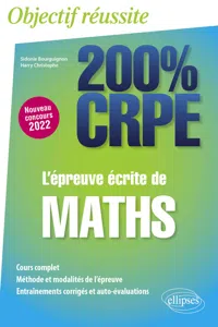 L'épreuve écrite de maths - CRPE Nouveau concours 2022_cover