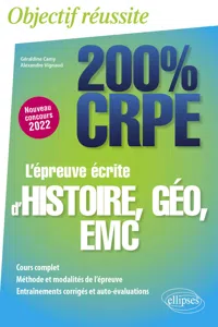 L'épreuve écrite d'histoire, géographie, EMC - CRPE Nouveau concours 2022_cover