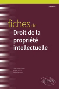 Fiches de droit de la propriété intellectuelle_cover