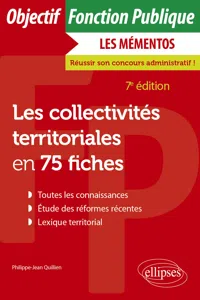 Les collectivités territoriales en 75 fiches_cover