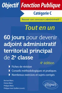 60 jours pour devenir adjoint administratif territorial principal de 2e classe - Catégorie C_cover