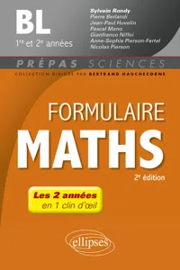 Formulaire Mathématiques - BL 1re et 2e années - 2e édition_cover