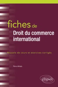 Fiches de Droit du commerce international_cover