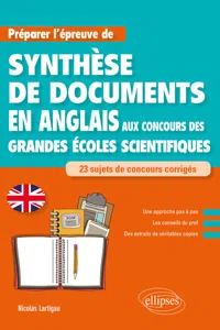 Anglais. Préparer l'épreuve de synthèse de documents aux concours des Grandes Écoles scientifiques_cover