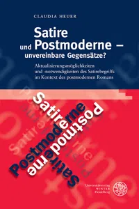 Satire und Postmoderne – unvereinbare Gegensätze?_cover