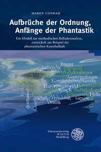 Aufbrüche der Ordnung, Anfänge der Phantastik_cover