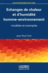 Echanges de chaleur et d'humidité homme-environnement_cover