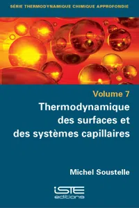 Thermodynamique des surfaces et des systèmes capillaires_cover