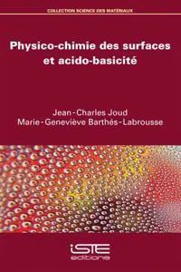 Physico-chimie des surfaces et acido-basicité_cover