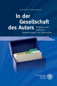 In der Gesellschaft des Autors_cover