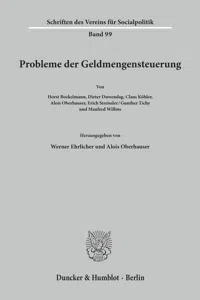 Probleme der Geldmengensteuerung._cover