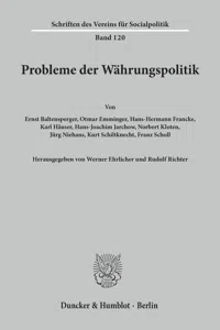 Probleme der Währungspolitik._cover