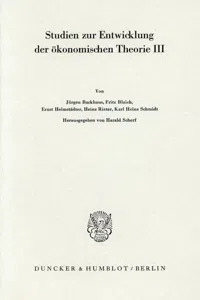 Bedeutung und Fortwirkung der Physiokraten._cover