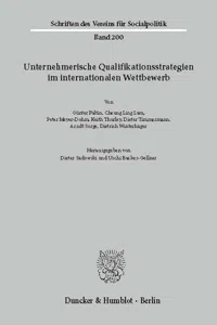 Unternehmerische Qualifikationsstrategien im internationalen Wettbewerb._cover