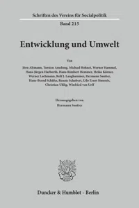 Entwicklung und Umwelt._cover