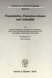 Finanzmärkte, Finanzinnovationen und Geldpolitik._cover