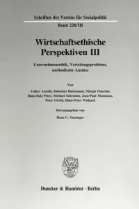 Wirtschaftsethische Perspektiven III._cover