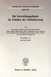 Die Entwicklungsländer im Zeitalter der Globalisierung._cover