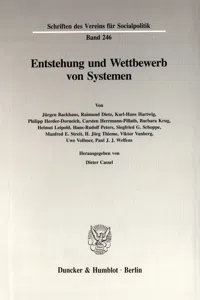 Entstehung und Wettbewerb von Systemen._cover