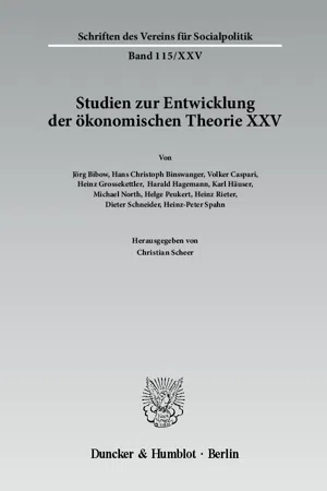 Die deutschsprachige Wirtschaftswissenschaft in den ersten Jahrzehnten nach 1945.