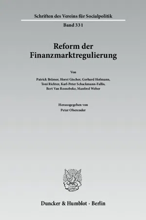 Reform der Finanzmarktregulierung.