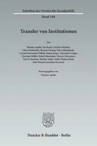 Transfer von Institutionen._cover