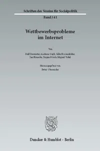 Wettbewerbsprobleme im Internet._cover