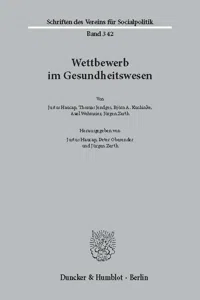 Wettbewerb im Gesundheitswesen._cover