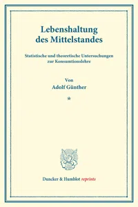 Lebenshaltung des Mittelstandes._cover