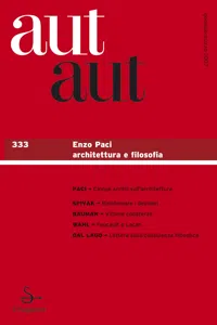 Aut aut 333 - Enzo Paci. Architettura e filosofia_cover