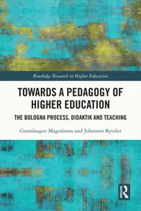 Towards a Pedagogy of Higher Education_cover