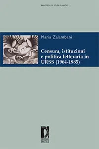 Censura, istituzioni e politica letteraria in URS_cover