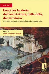 Fonti per la storia dell'architettura, della città, del territorio_cover