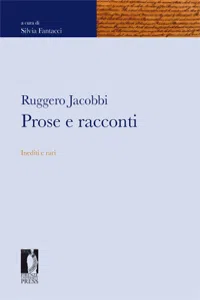 Ruggero Jacobbi. Prose e racconti - Inediti e rari_cover