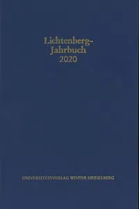 Lichtenberg-Jahrbuch 2020_cover