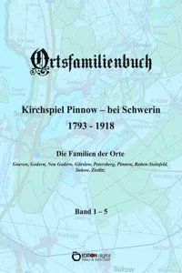 Ortsfamilienbuch Pinnow bei Schwerin 1793 - 1918, Band 1 - 5_cover