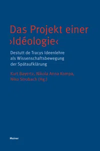 Das Projekt einer ›Idéologie‹_cover