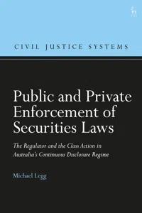 Public and Private Enforcement of Securities Laws_cover
