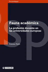 Fauna académica. La profesión docente en las universidades europeas_cover