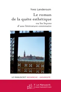 Le roman de la quête esthétique_cover